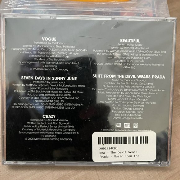 Music from the Motion Picture Soundtrack The Devil Wears Prada Soundtrack Cd - Picture 2 of 3